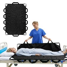60" x 40" Positioning Bed Pad with Handles Washable Draw Sheets for Hospital ...