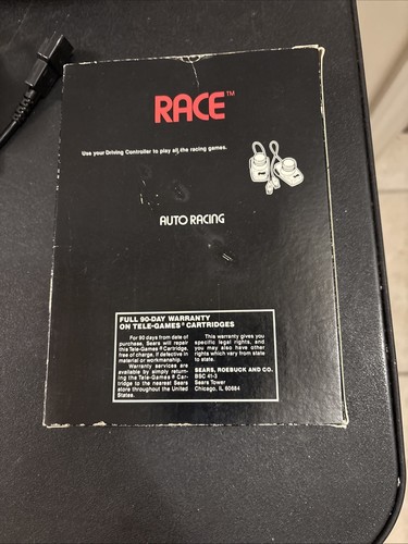 Atari 2600 Sears Tele-Games RACE Big Box With Driving Paddles Complete & Manual - Picture 8 of 18