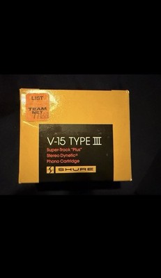 Shure V-15 Type III Super Track Plus Collector-Grade Phono Cartridge CASE ONLY