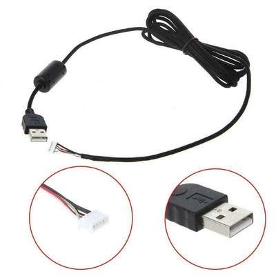Mouse Mice USB PVC+Nylon Braided Cable Line Wire 2.2m For Logitech G500 G500S