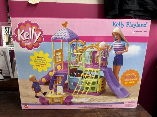 Vintage 2000 Kelly Playland Sister Of Barbie Play Set Complete