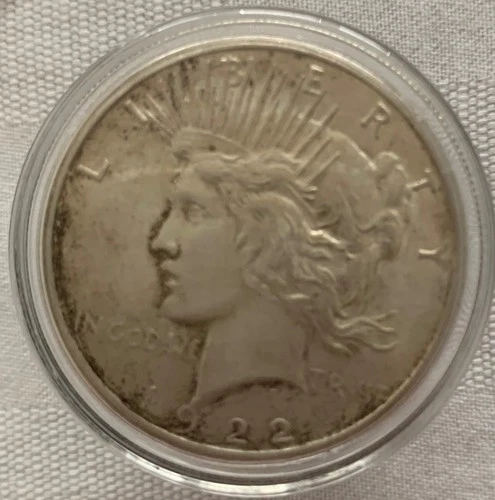 1922 Peace Silver Dollar High Luster Circulated AU
