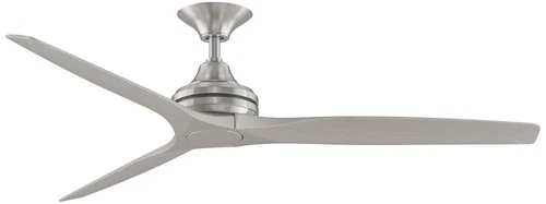60" Fanimation Spitfire Nickel Damp Rated Ceiling Fan with Remote - Picture 2 of 3