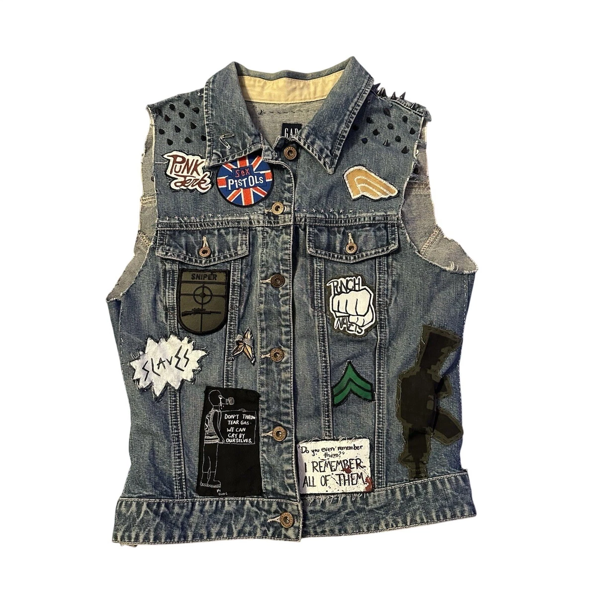 punk studded vest products for sale | eBay