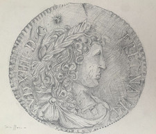 ANDRE DUFFOUR (1926-2016) STUDY OF ANCIENT COINS 1950 (30)