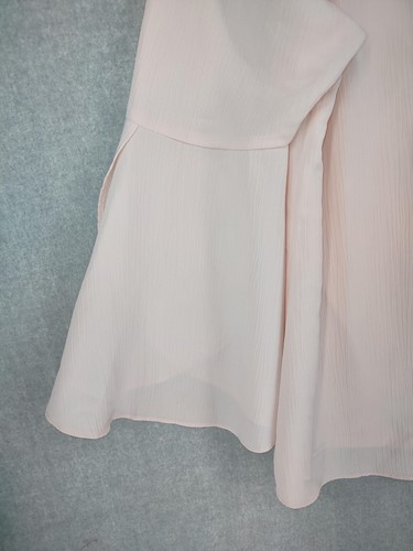 Camicetta H by Halston donna grande rosa manica a campana buco della serratura top in chiffon a strati - Foto 13 di 23
