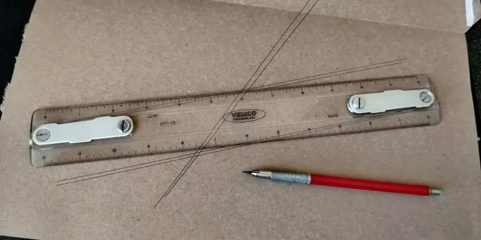 VEMCO 9P-15 12" Drafting Machine Scale Ruler Architect - Image 2 of 4
