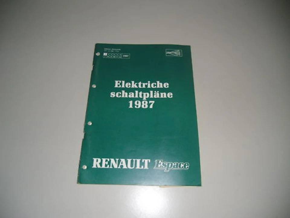 Manual De Taller Electricidad Renault Espace Año 1987 - Imagen 1 de 1