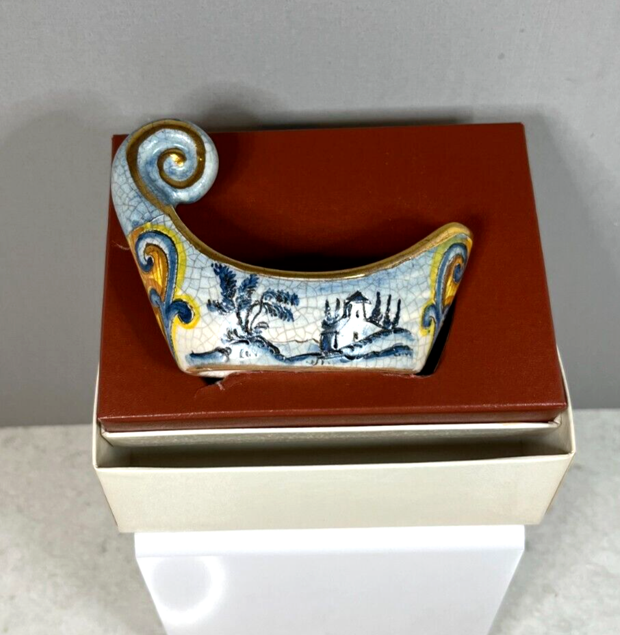 Vintage Italian Veneto Flair 1976 Mosaic Pottery Candle Vintage Italian Veneto Flair 1976 Mosaic Pottery Candle