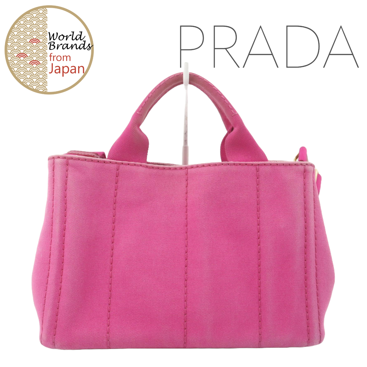 PRADA Canapa Tote Bag Pink 1BG439 [WB-2503003] | eBay