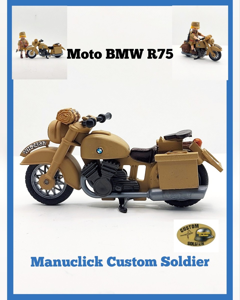 PLAYMOBIL CUSTOM - Soldado alemán del Afrika Korps WW2 EUR 13,00