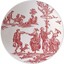 Pot à Crème Gien France - Motif 4 Saisons Rouge Et Ivoire - Neuf En Boîte