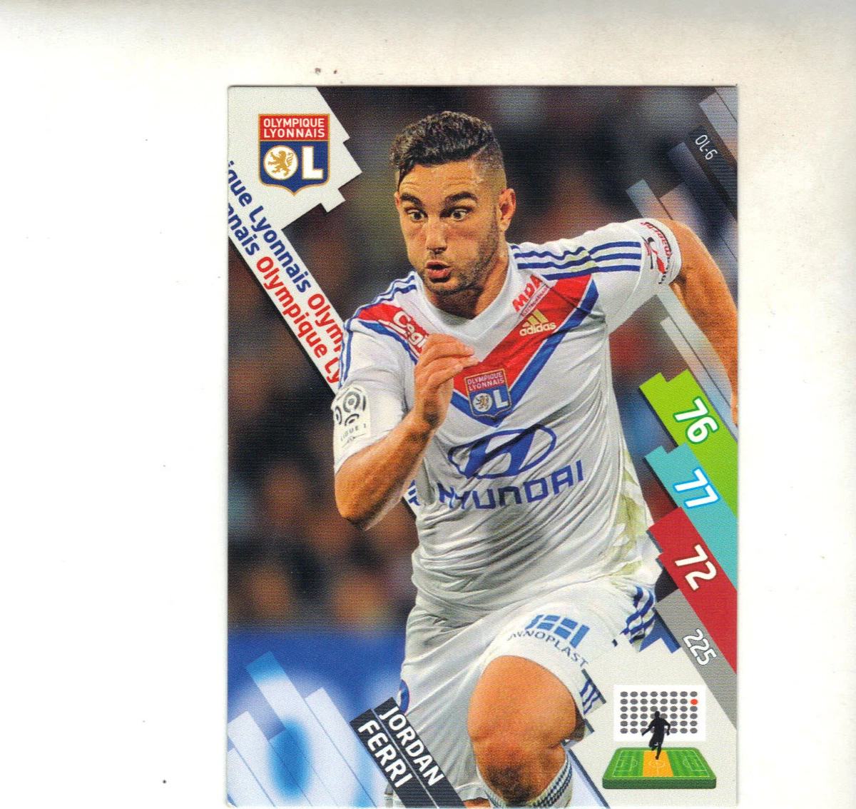 Cartes originales olympiques lyonnais football à l'unité à