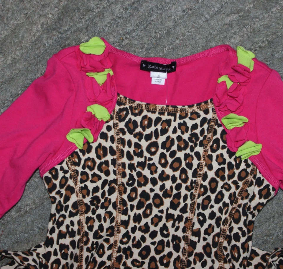 Vestido manga larga Kate Mack para niñas - talla 5 - nuevo con etiquetas Foto 2 de 4
