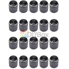 20PCS Useful Volume Control Rotary Knobs For 6mm Dia Knurled Shaft Potentiometer