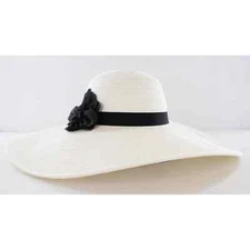 Bellissima Fine Millinery White Floppy Summer Sun Hat #HT209
