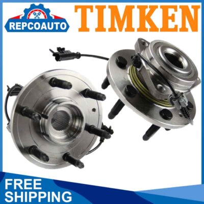 4WD TIMKEN Front Wheel Bearing Hubs for Silverado Sierra 1500 Tahoe 2007-13 4x4