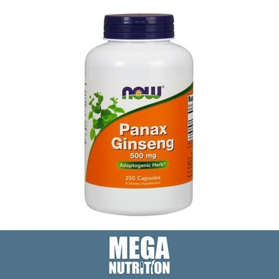 NOW Foods Panax Ginseng adaptogenes Kraut | Verbesserung der Immunität | 500mg 250 Kapseln