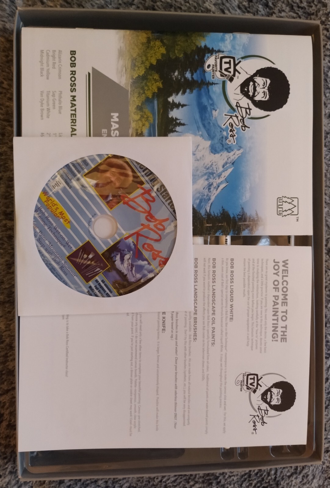 GENUINE Bob Ross Master Landscape Painting Set UK seller eBay