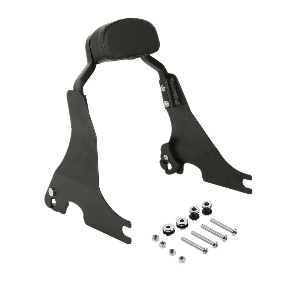 Barra Sissy negra respaldo corto + kit de acoplamiento apto para Harley Sportster 883 04-23 Foto 2 de 4