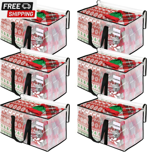 Clear Moving Bags Heavy Duty Extra Large, Moving Supplies with Reinforced Handle