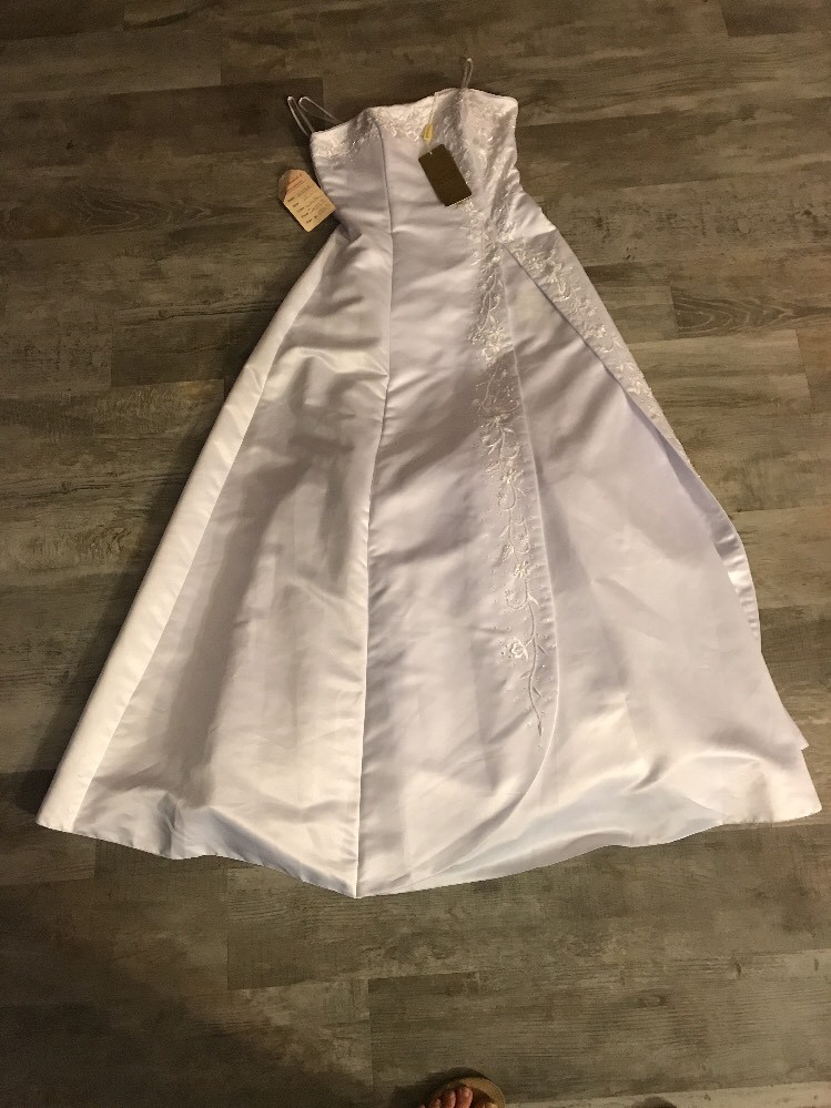 Vestido de Novia Diseño Aspeed Talla XS Color Blanco-Nuevo-ENVÍO N 24 HORAS