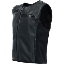Dainese Smart Veste Cuir Hommes Moto Airbag-Lederweste Biker Chopper