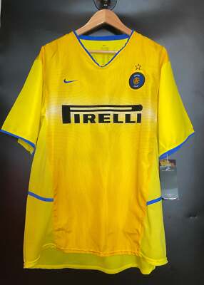 INTER MILAN ADRIANO 2002-2003 ORIGINAL JERSEY Size XL | eBay