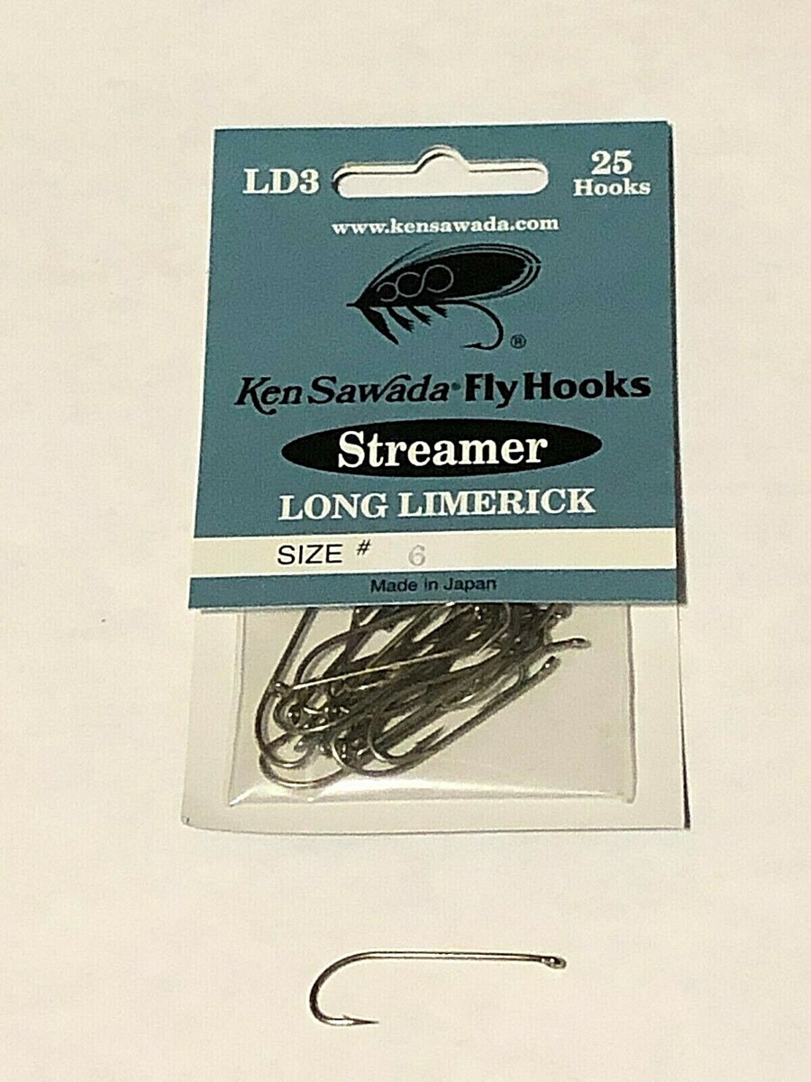 ロッド SAWADA Capras Limeric 8 feet #3 25 Ken Sawada LD3 Long Limerick Streamer Hooks, 5 Sizes Available