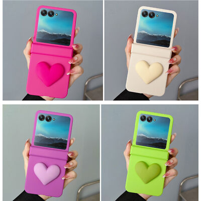 Hinge Case Luxury Love Heart Cover For Motorola Razr+2025 2024 60/50Ultra/40