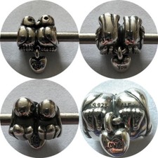 PANDORA TURTLE DOVES CHARM REF 791033 NOW RETIRED