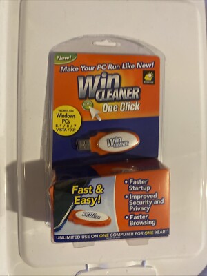 Win Cleaner USB One Click PC Computer Clean Repair Protect NEW!