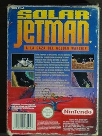 Juego Consola Nintendo Nes Solar Jetman PAL ESPA&Ntilde;A