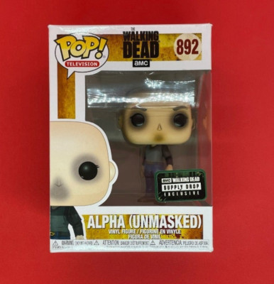 Funko POP! ウォーキングデッド Alpha 892 Funko Pop! Alpha (Unmasked) #892 AMC Supply Drop Exclusive Walking