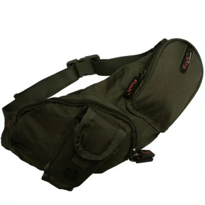 Fox Outdoor Hüfttasche Bauch Gürteltasche Bauchgürteltasche mit Handytasche oliv