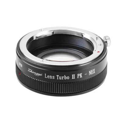 ZhongYi Mitakon Lens Turbo II focal reducer adapter - Pentax K lens to Sony E