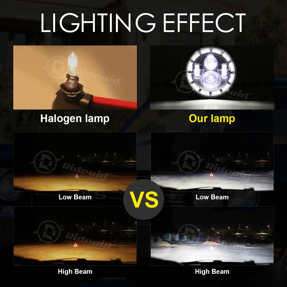 Faro LED de 7 pulgadas 150 W para Harley Davidson Street Glide Special FLHXS FLHX Foto 2 de 4