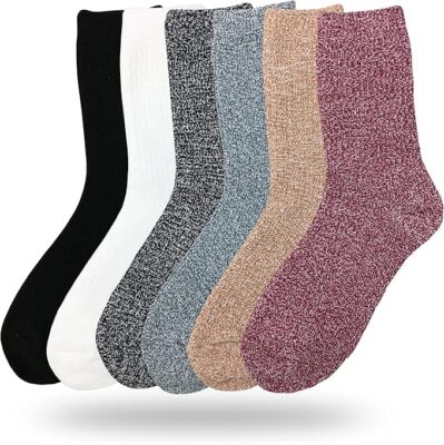 Eedor Fuzzy Winter Socks for Women - Warm, Soft, Fluffy & Cozy Socks - Slipper,