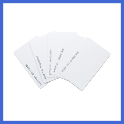 125KHz RFID ID card, proximity ISO card, EM4100 compatible cards, 0.8mm,20 Pcs