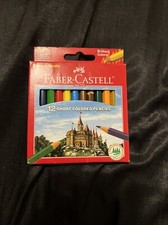 faber castell short color pencil pack of 12 Partially Used