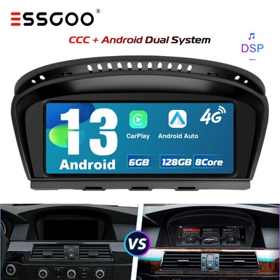 CarPlay Android 13 8Core 4G Car Stereo 6+128G For BMW E60 E61 E90 E91 CCC GPS BT