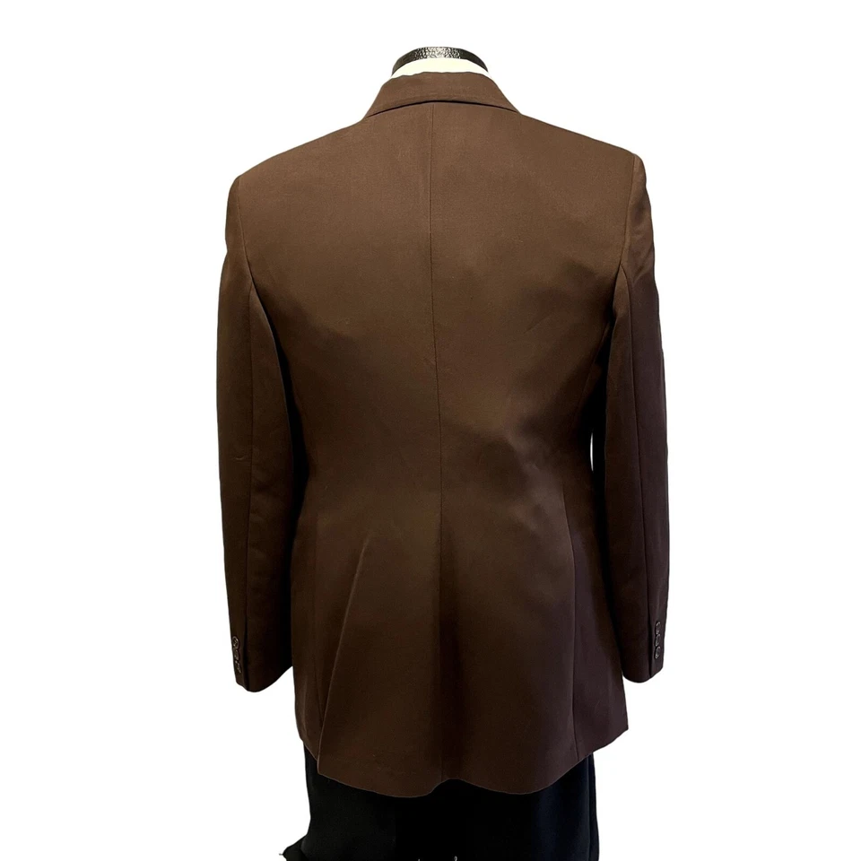 De Colección Y2K United Colores Of Benetton Dama Marrón Abrigo Deportivo TRAJE Chaqueta 3 BTN Blazer Foto 3 de 4