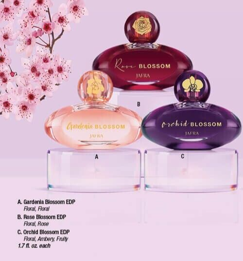 Jafra Gardenia blossom, Orchid Blossom Rose Blossom Perfumes