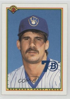 2017 Bowman 70th Anniversary Buybacks Blue Randy Veres #1990-390 0b0