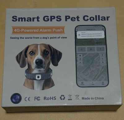 Smart Pet Collar FetchLink C10  4G   powered alarm push - New