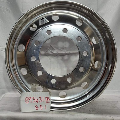 22.5x9.00 Alcoa 10x285mm Hub Pilot Mirror Polish Flat Face Front Dura-Bright  Pr