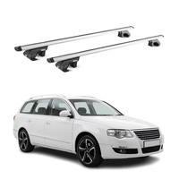 DachträGer GrundtäGer FüR VW Passat B6 B7 Variant 2005-2014 90Kg Alu Grau 2X ABE
