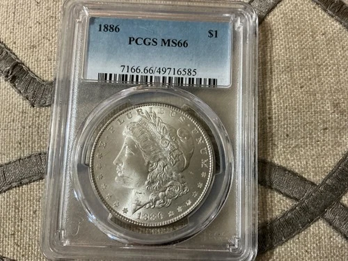 1886-P PCGS MS-66 Morgan Silver Dollar 90% fine silver