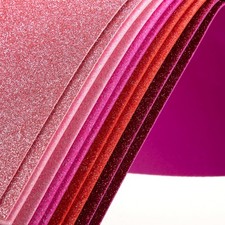 10 Pack Glitter Foam Sheets Craft 8 x 12 inch Pink 5 Colors Sparkles Foam...