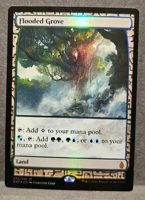 MTG FOIL Flooded Grove (35/45) Zendikar Expeditions
